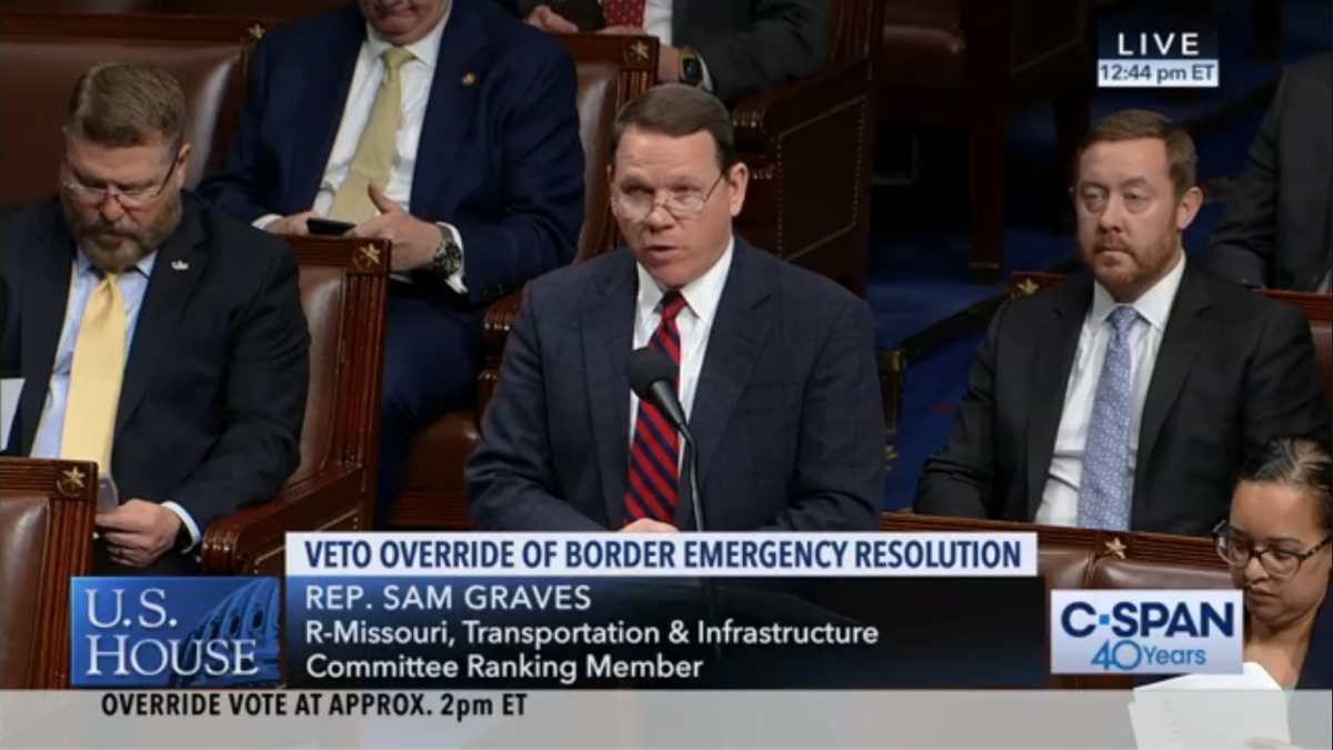 Representative Sam Graves on House floor