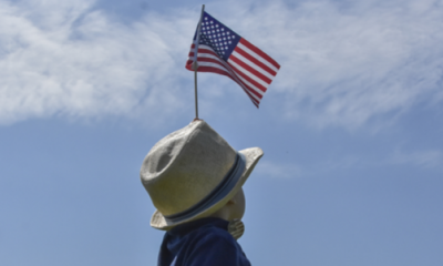 Kid with a Flag